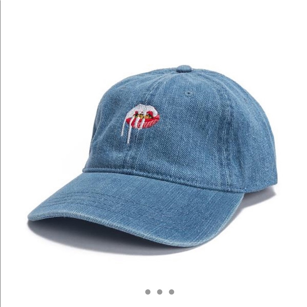 Kylie Jenner denim baseball cap